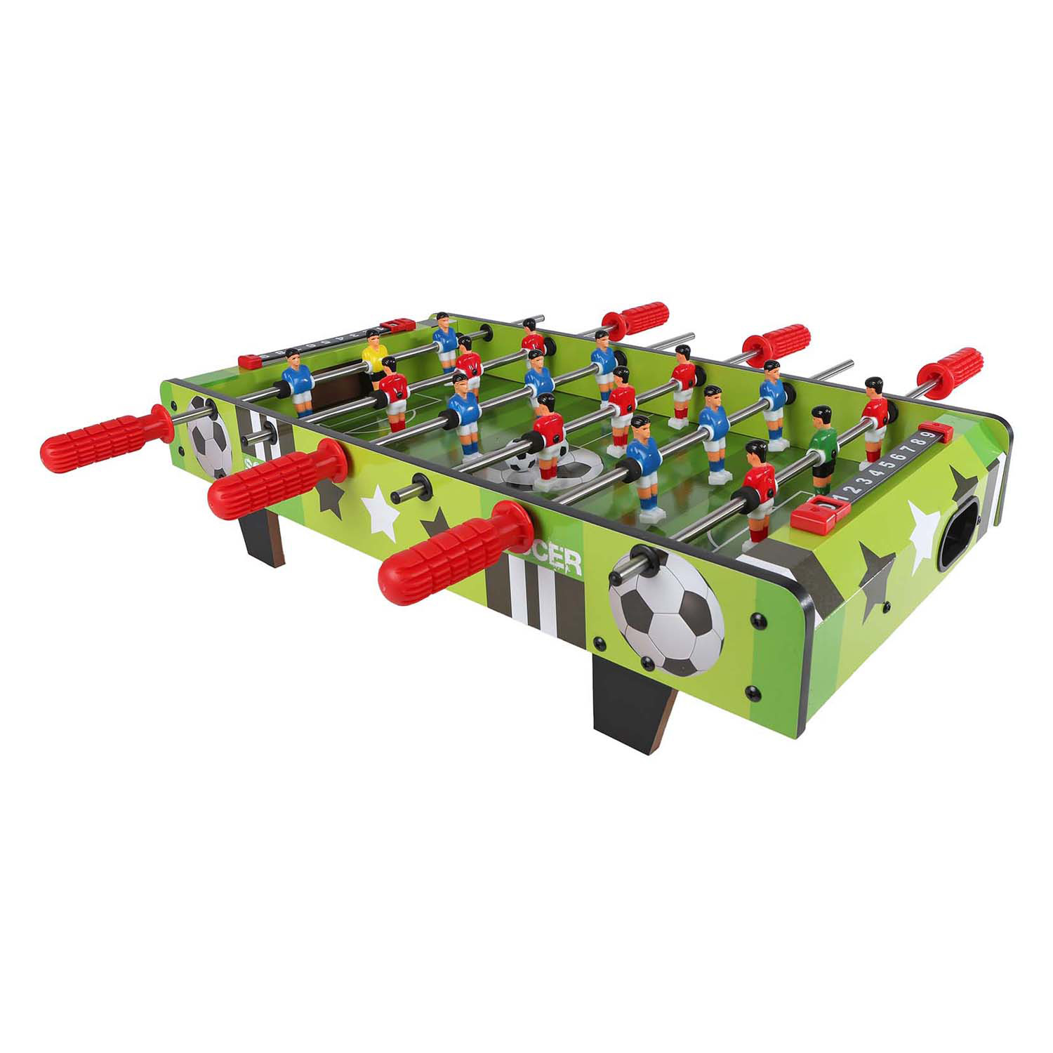 Play ToDay Voetbaltafel 9 Tegen 9 met 2 Ballen