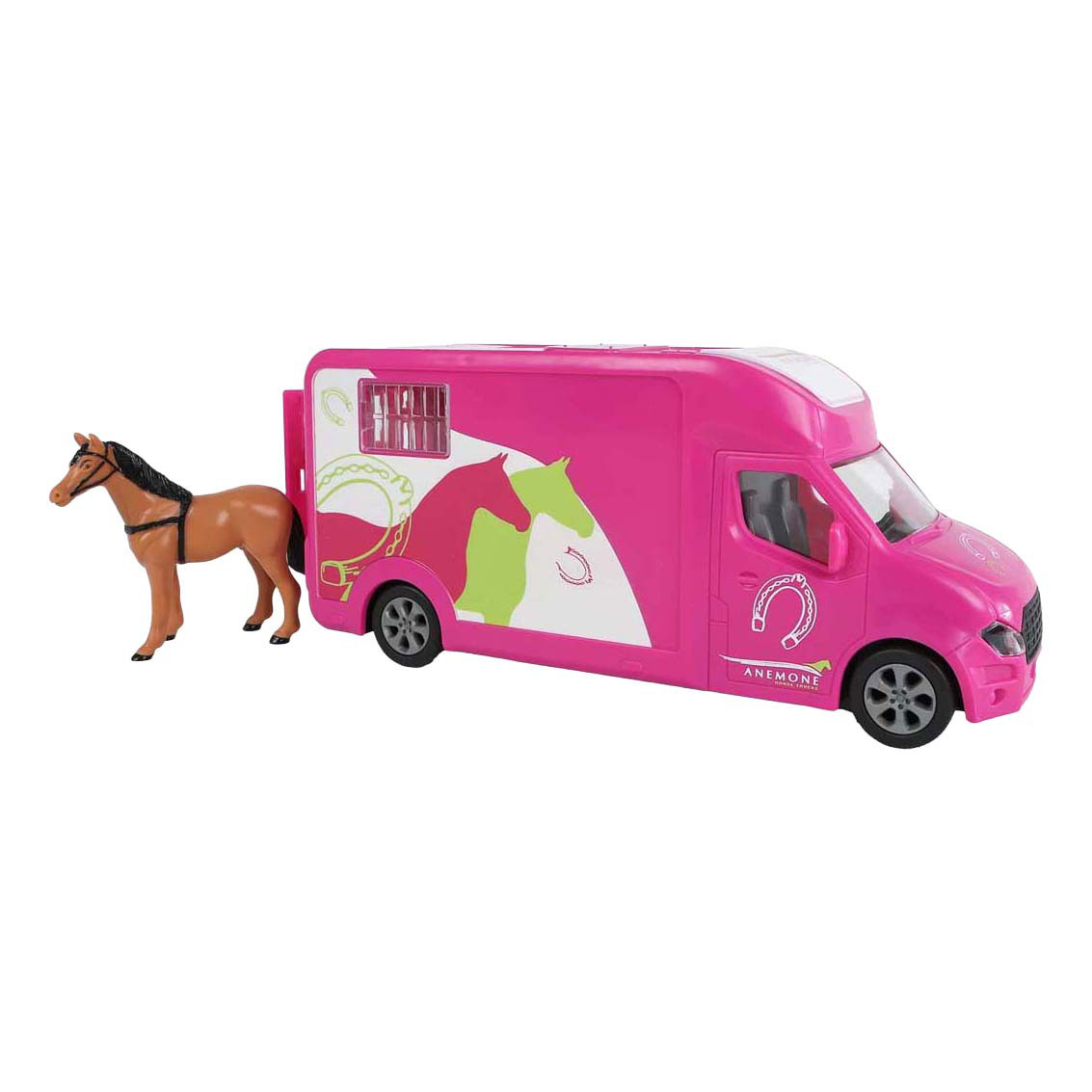 Kids Globe Anemone Paardentruck Die Cast met Licht en Geluid - 1:36