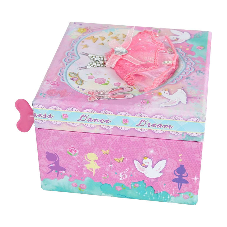 Juwelendoosje met dansende ballerina op muziek 15cm