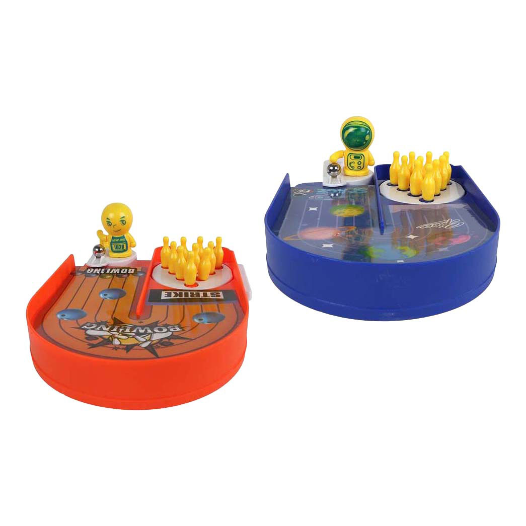 Pinball bowling game 2ass 19x13x3,5cm