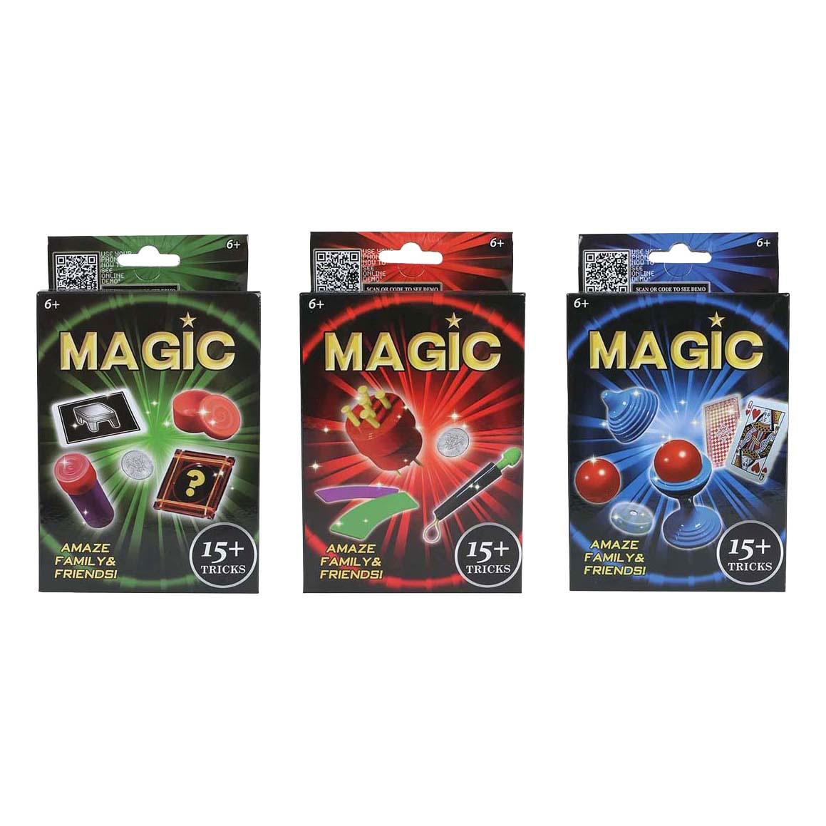 Magic Tricks 3ass 9,5x4x16cm