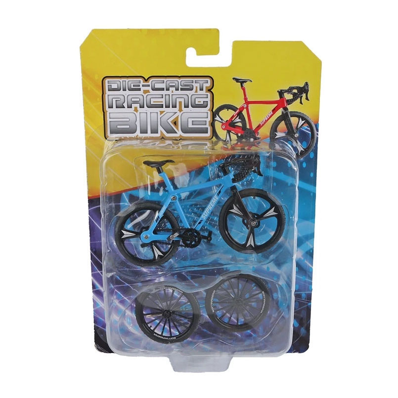 Metalen Racefiets met Reservewielen - 10cm