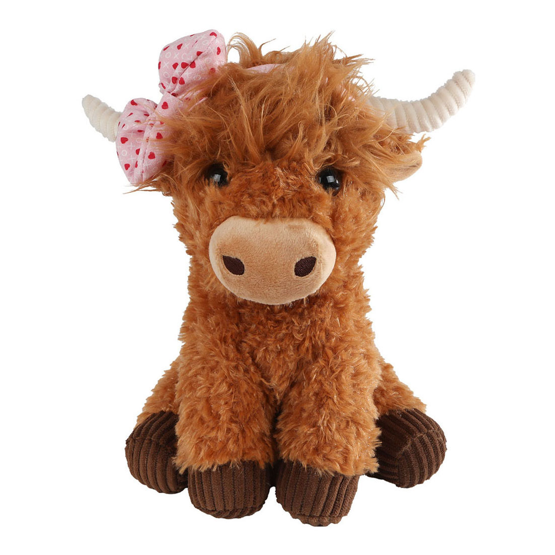 Take Me Home Highland Koe Knuffel met Accessoires, 28 cm, 2 assorti