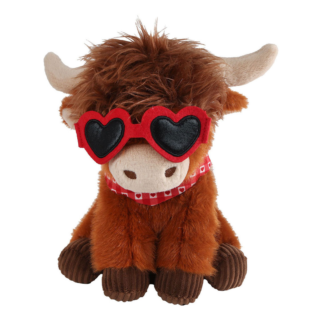 Take Me Home Highland Koe Knuffel met Accessoires, 28 cm, 2 assorti