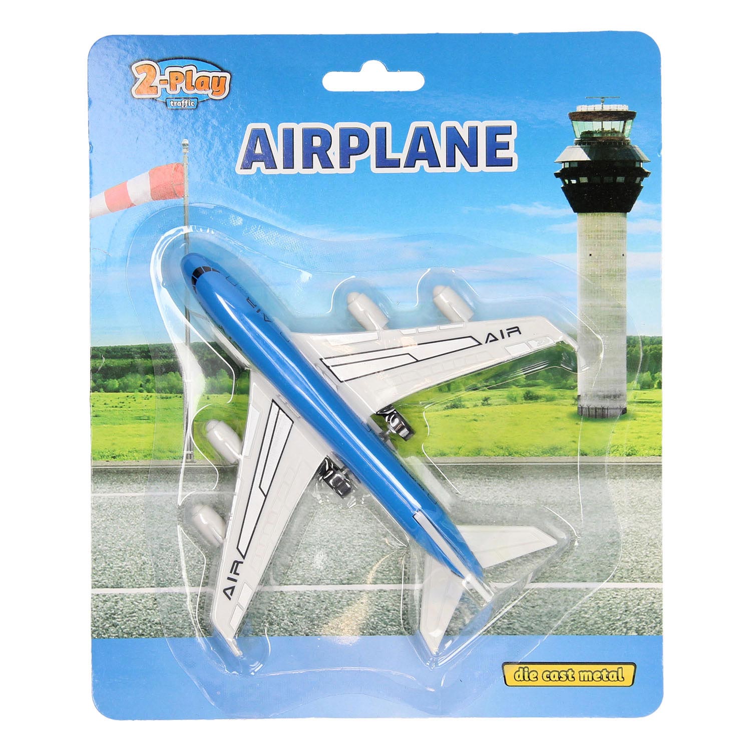2- Play -Flugzeug aus Druckguss, 14 cm