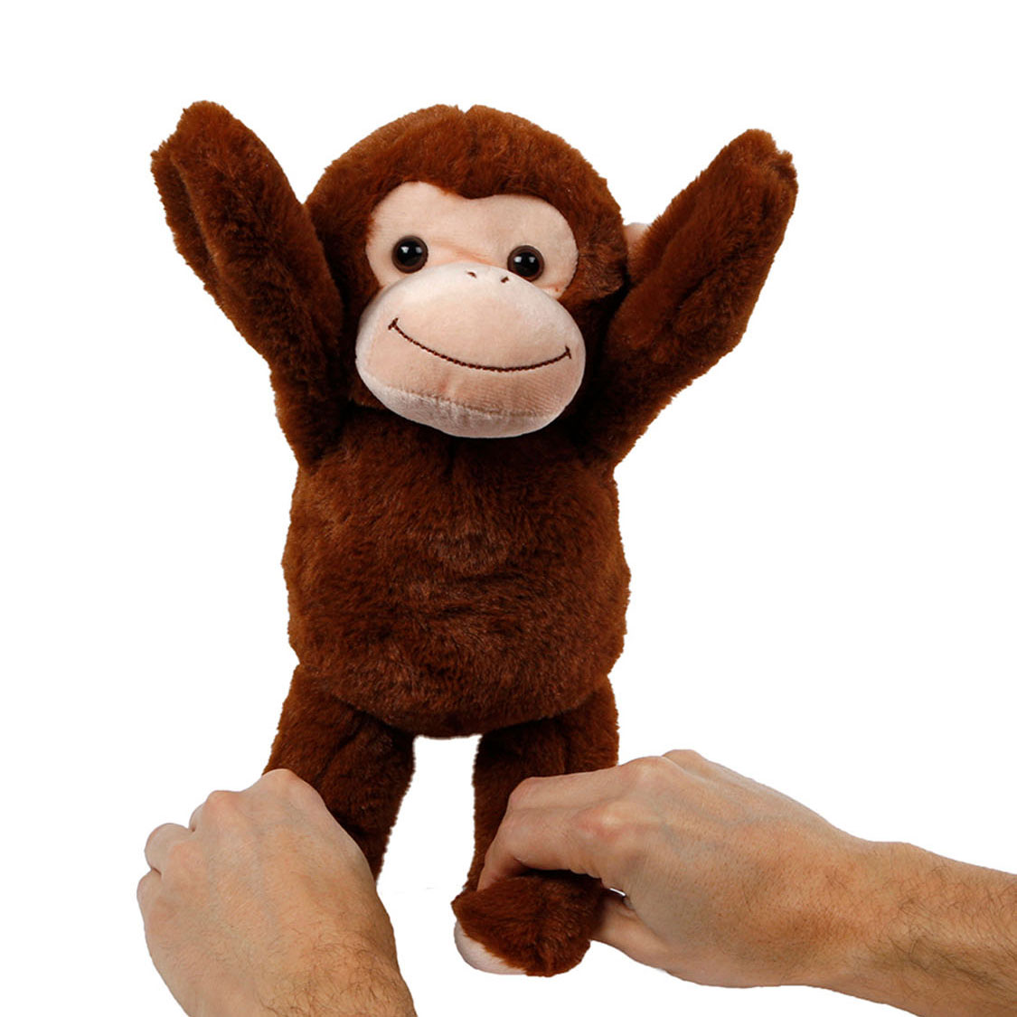 Peekaboo-Affe-Plüschtier mit beweglichen Armen, 33 cm