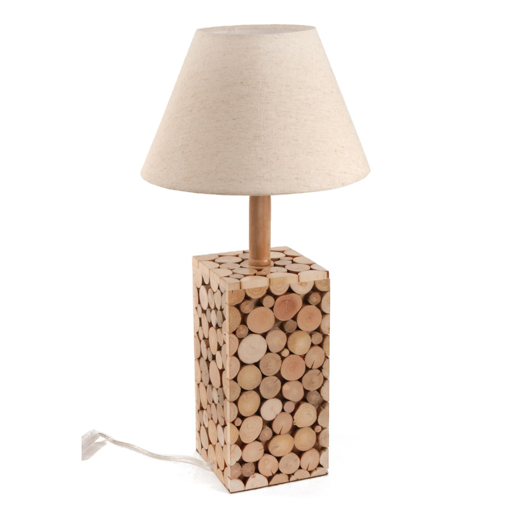 Lamp met Houten Standaard online kopen Lobbes.nl