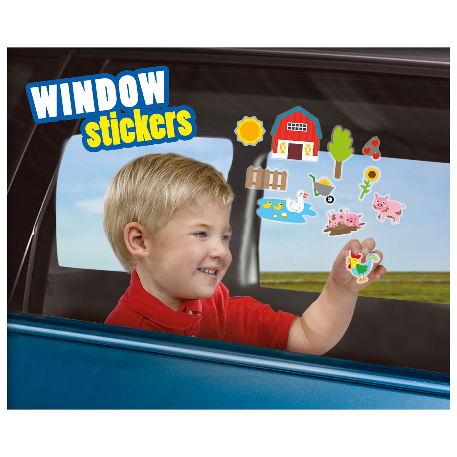 SES Stickers fenêtre Ferme