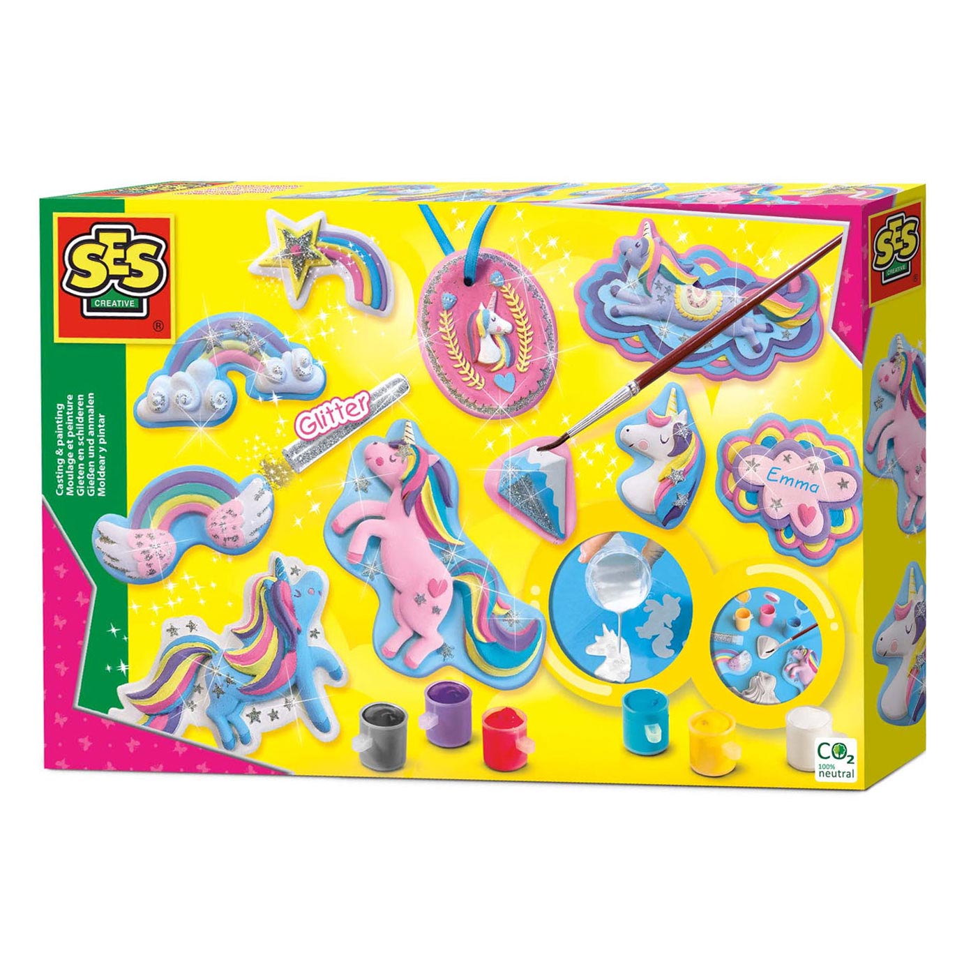 SES creative Seifen Gießen Spielzeug Basteln und Malen Kinder-Bastelsets 