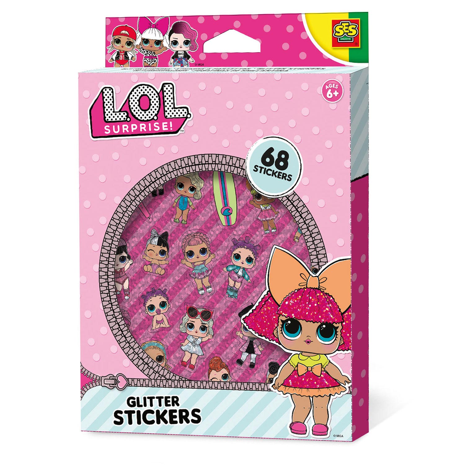 SES L.O.L. Glitter Stickers
