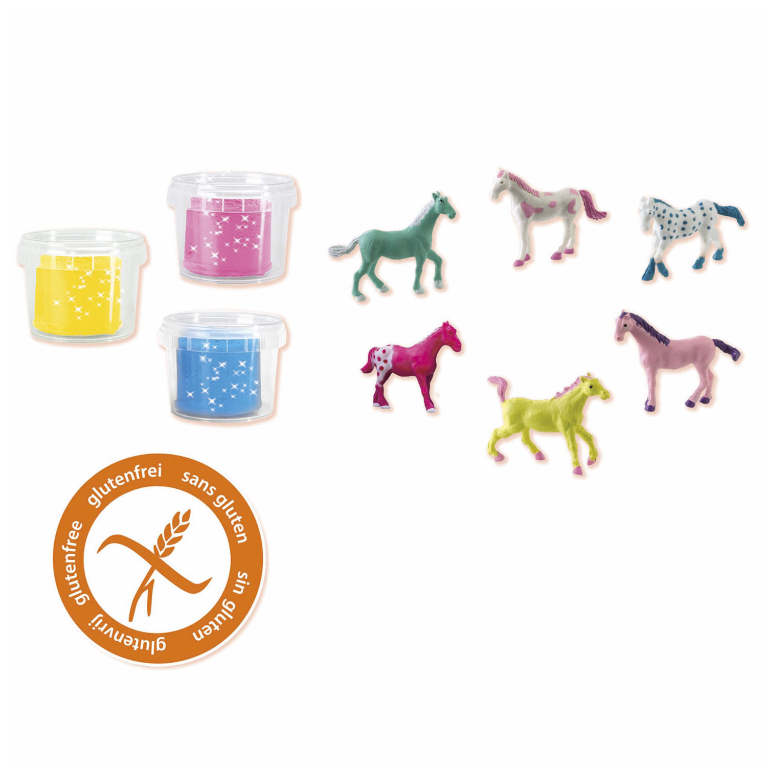 SES Creative Glitter Paarden Wereld - Speelkoffer