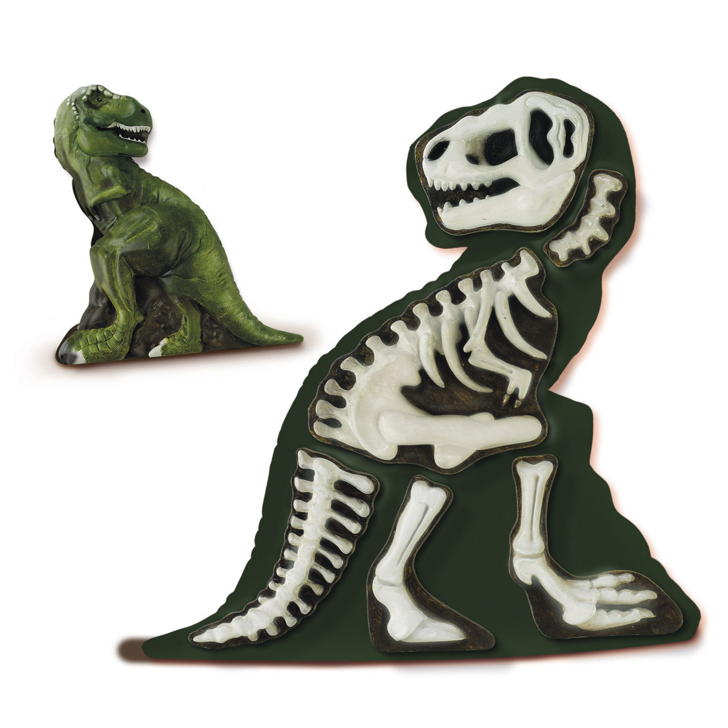 SES Casting et Peinture - T-Rex avec Squelette