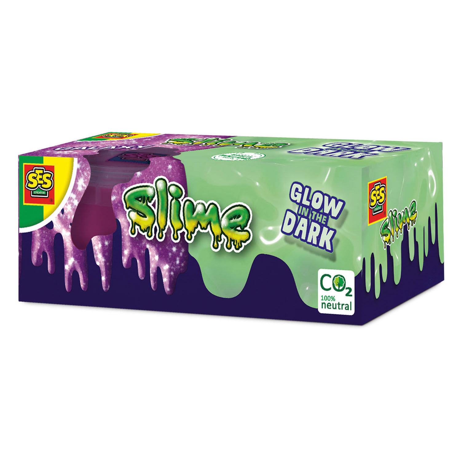 SES Slime - Brille dans le noir 2X120Gr