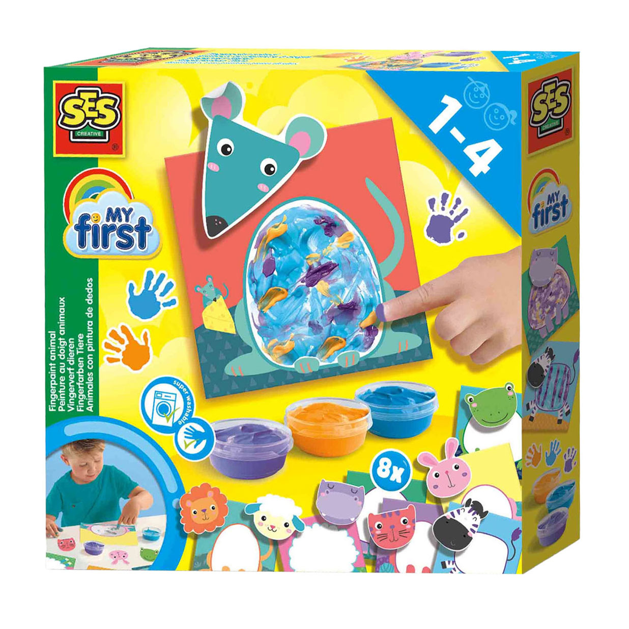 SES My First – Fingerfarben-Tiere