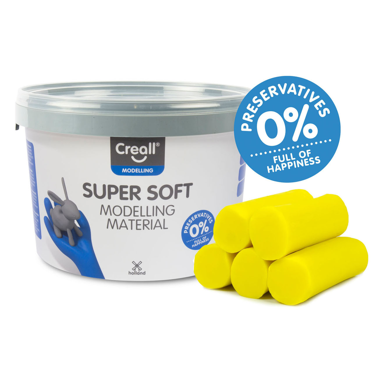 Creall Supersoft Ton Gelb, 1750gr.