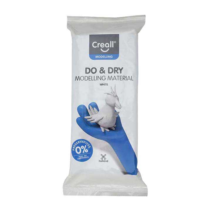 Creall Do&Dry Boetseerklei Conserveringsvrij Wit, 1000gr.