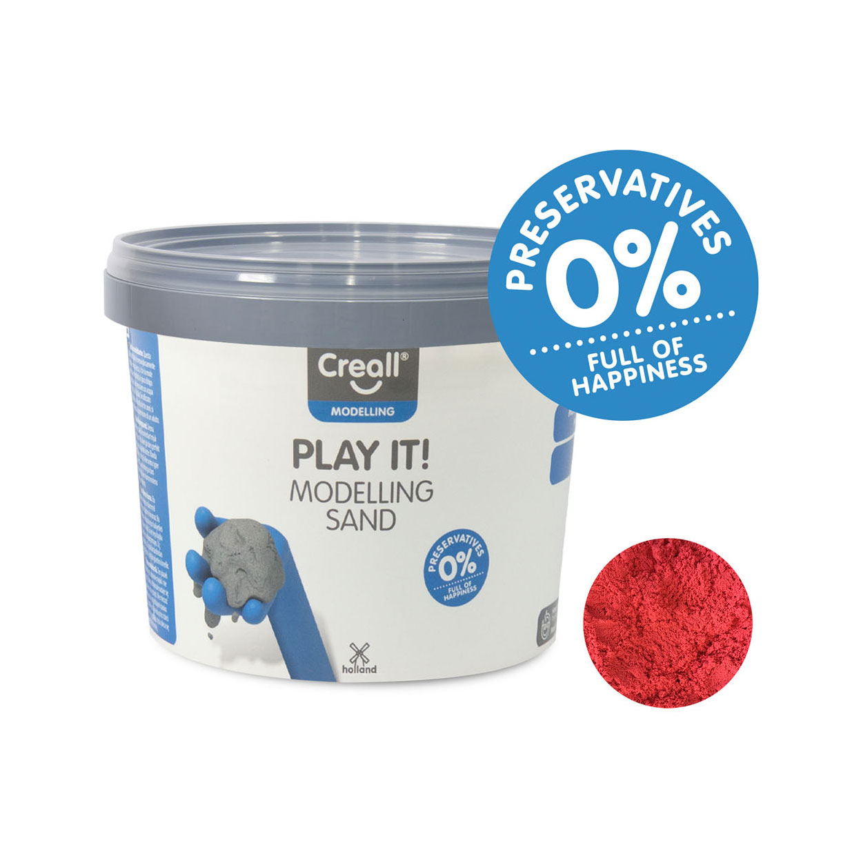 Creall Play It Play Sable Rouge, 750gr.