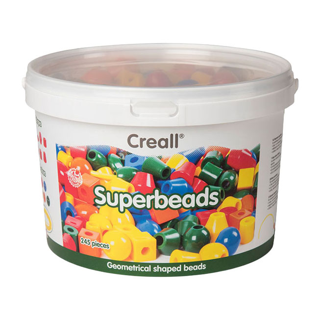 Creall Super Beads 7 formes 5 couleurs - 245 pièces.