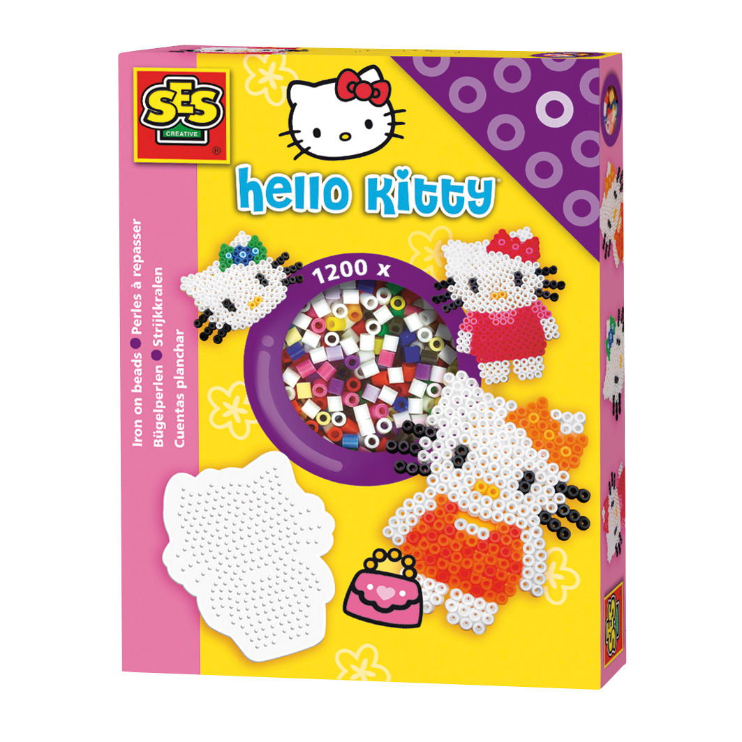 SES Hello Kitty Strijkkralen + Bordje