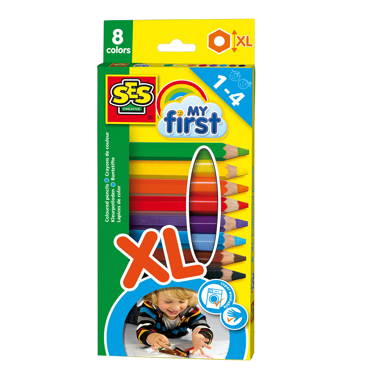 SES premiers crayons de couleur