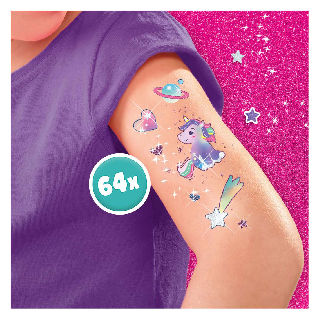 Tatouages ​​et paillettes SES - Licorne
