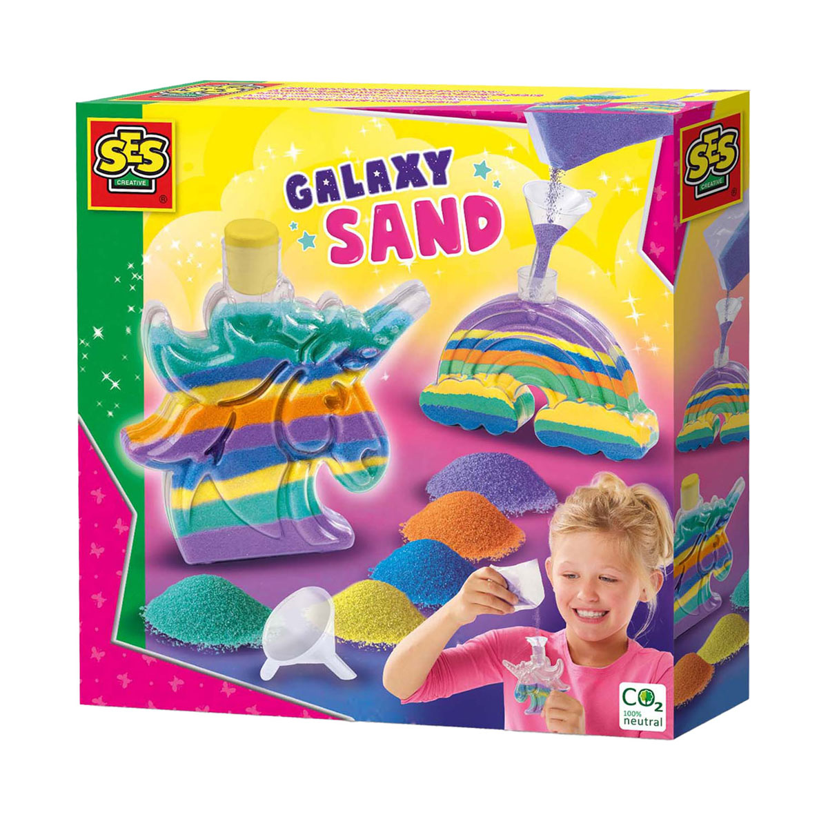 SES Galaxy Sand Art - Licorne et arc-en-ciel