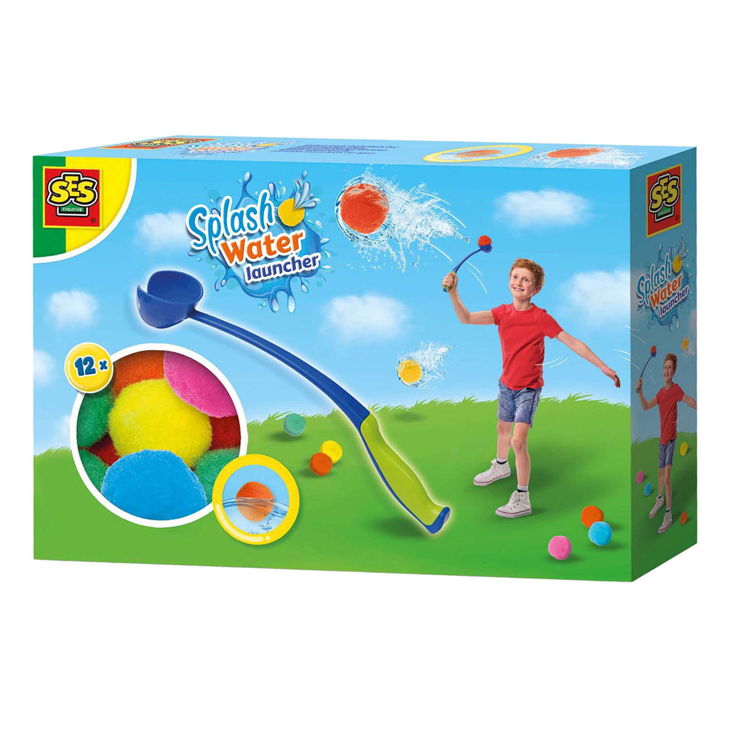 Lancement des boules d'eau SES Splash