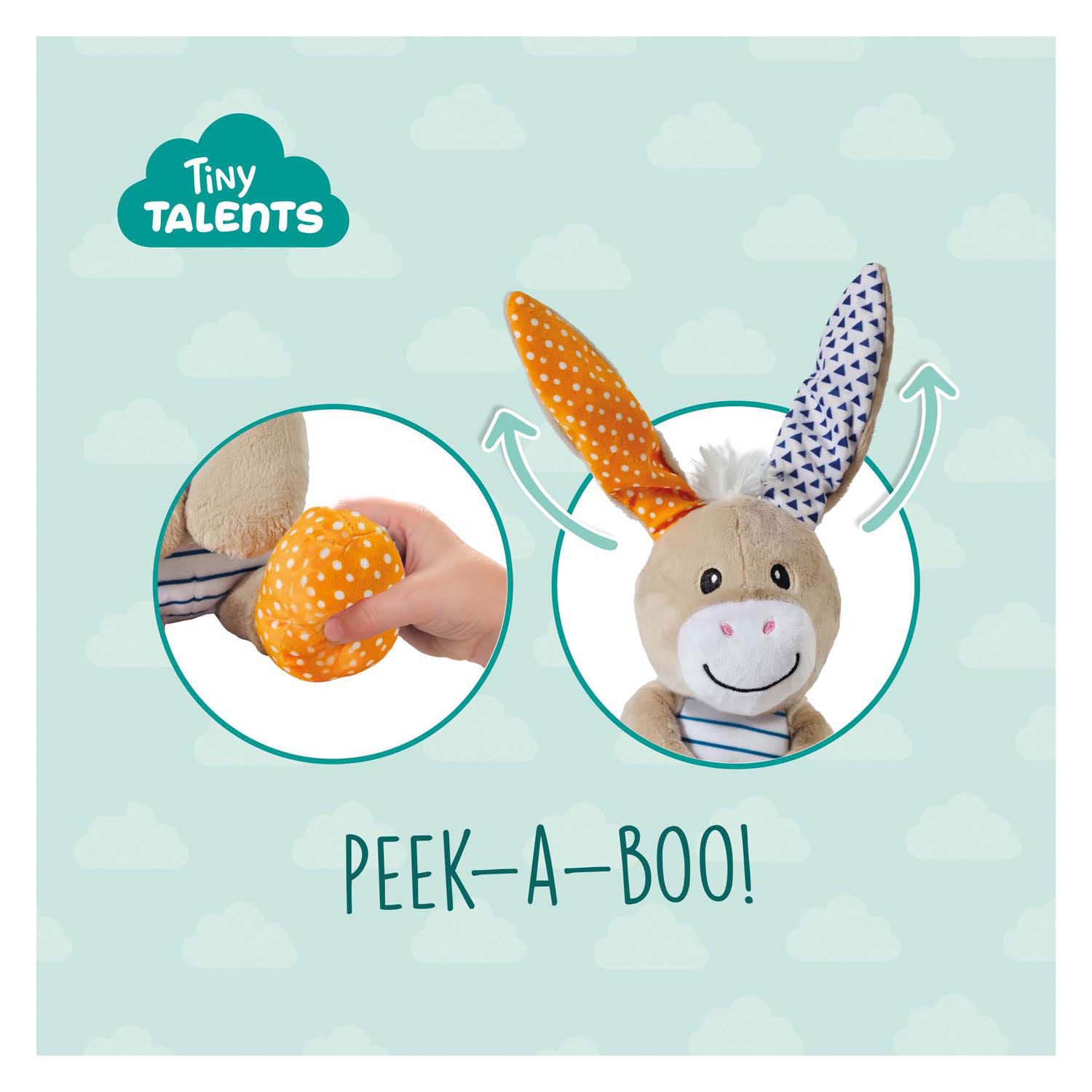 Peluche SES Peekaboo - Âne
