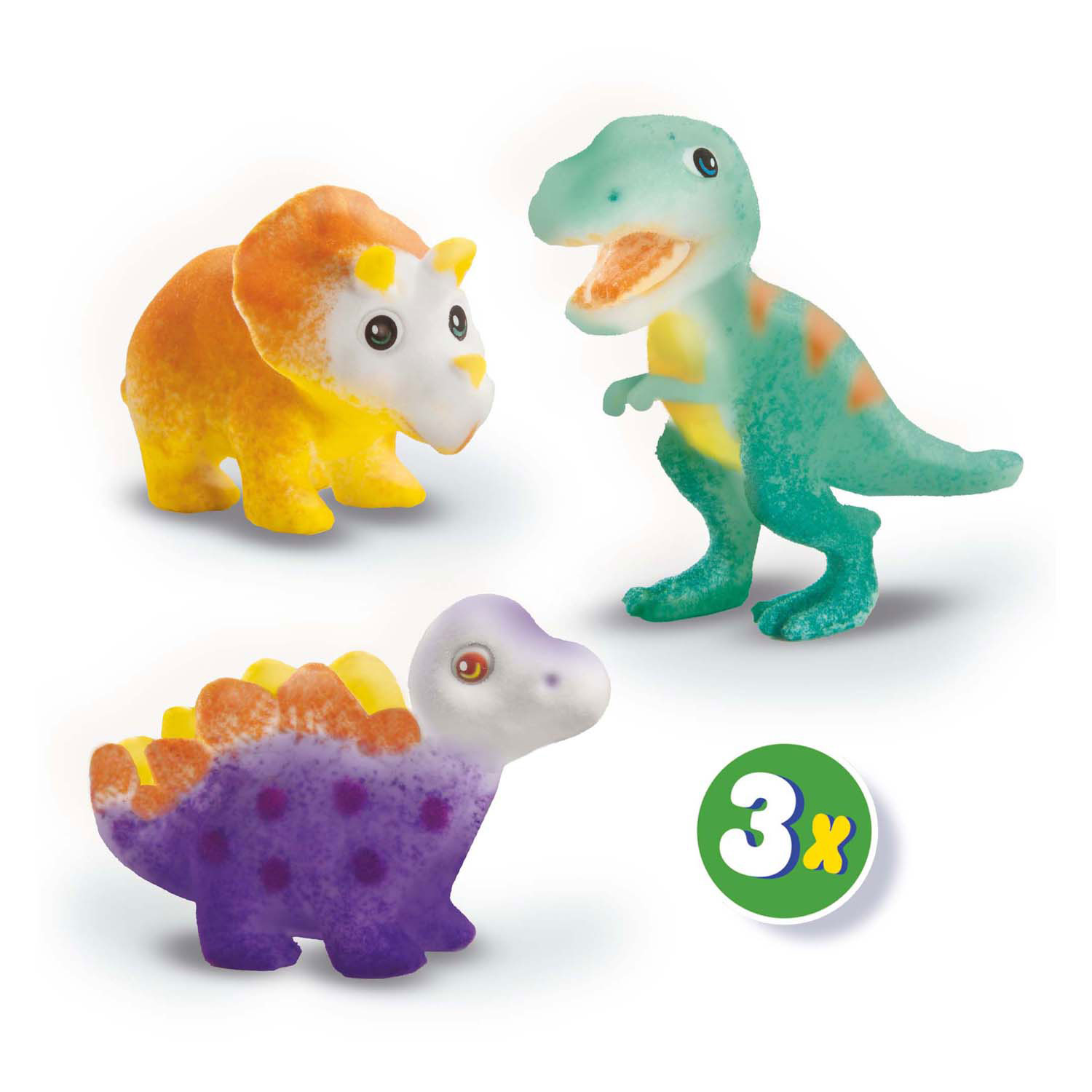 Stylos aérographes SES Blow - Dinosaures, 3 pièces.