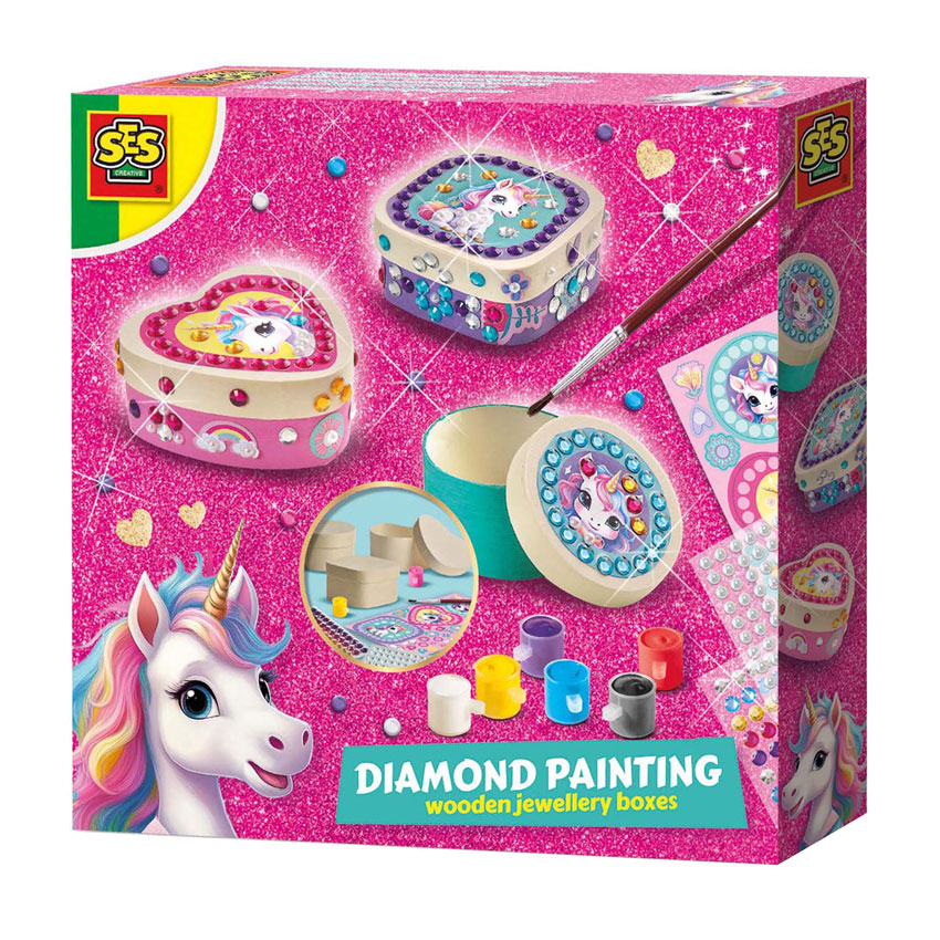 SES Diamond Painting Schmuckkästchen aus Holz