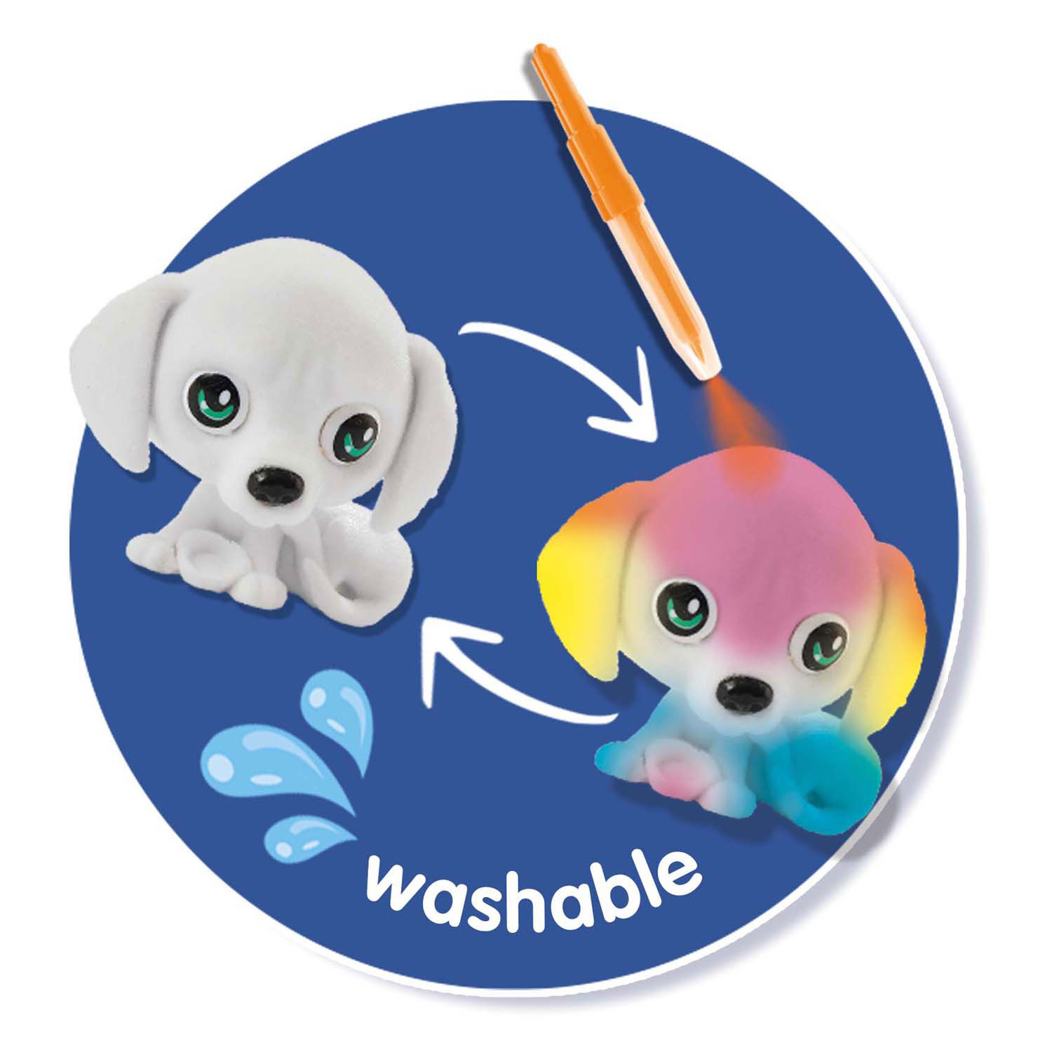 SES Blow Airbrush Pens - Puppy's Surprise, 3st.