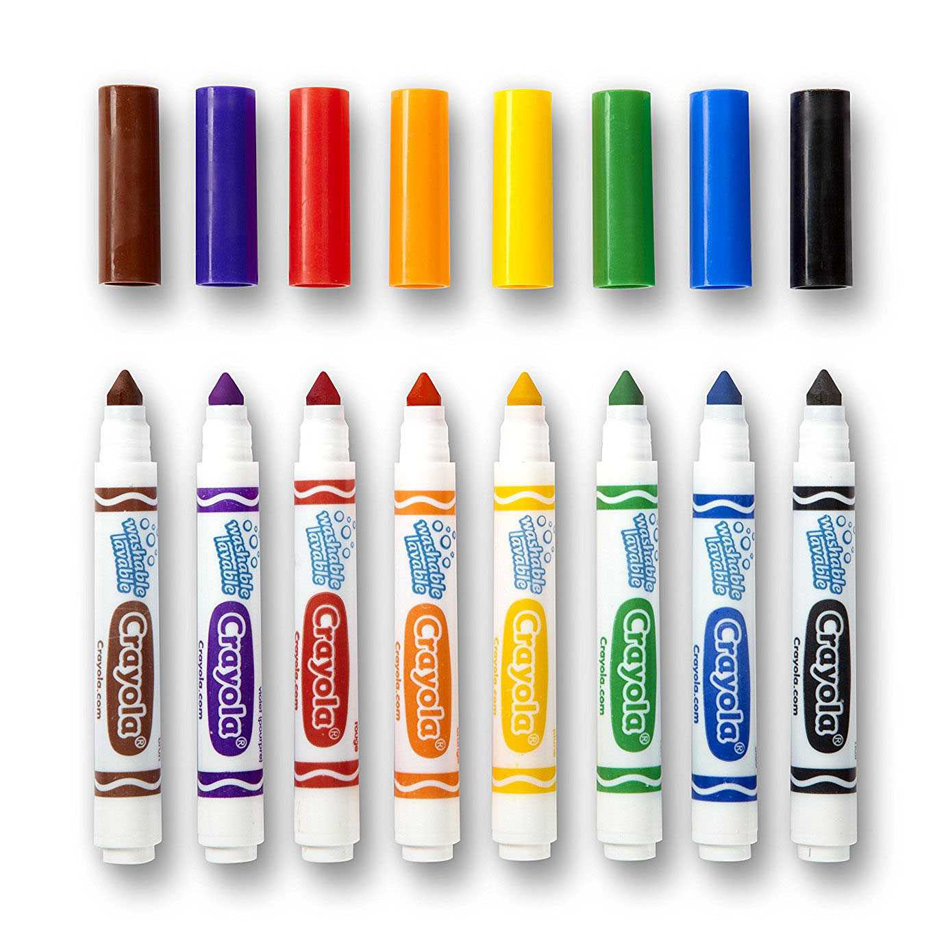 Crayola Ultra Clean Viltstiften met Kegelpunt, 8st.