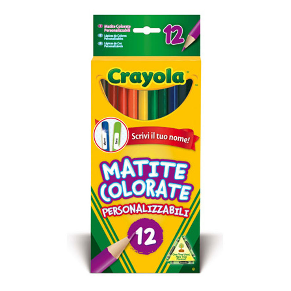 Crayons de couleur Crayola , 12 pièces.