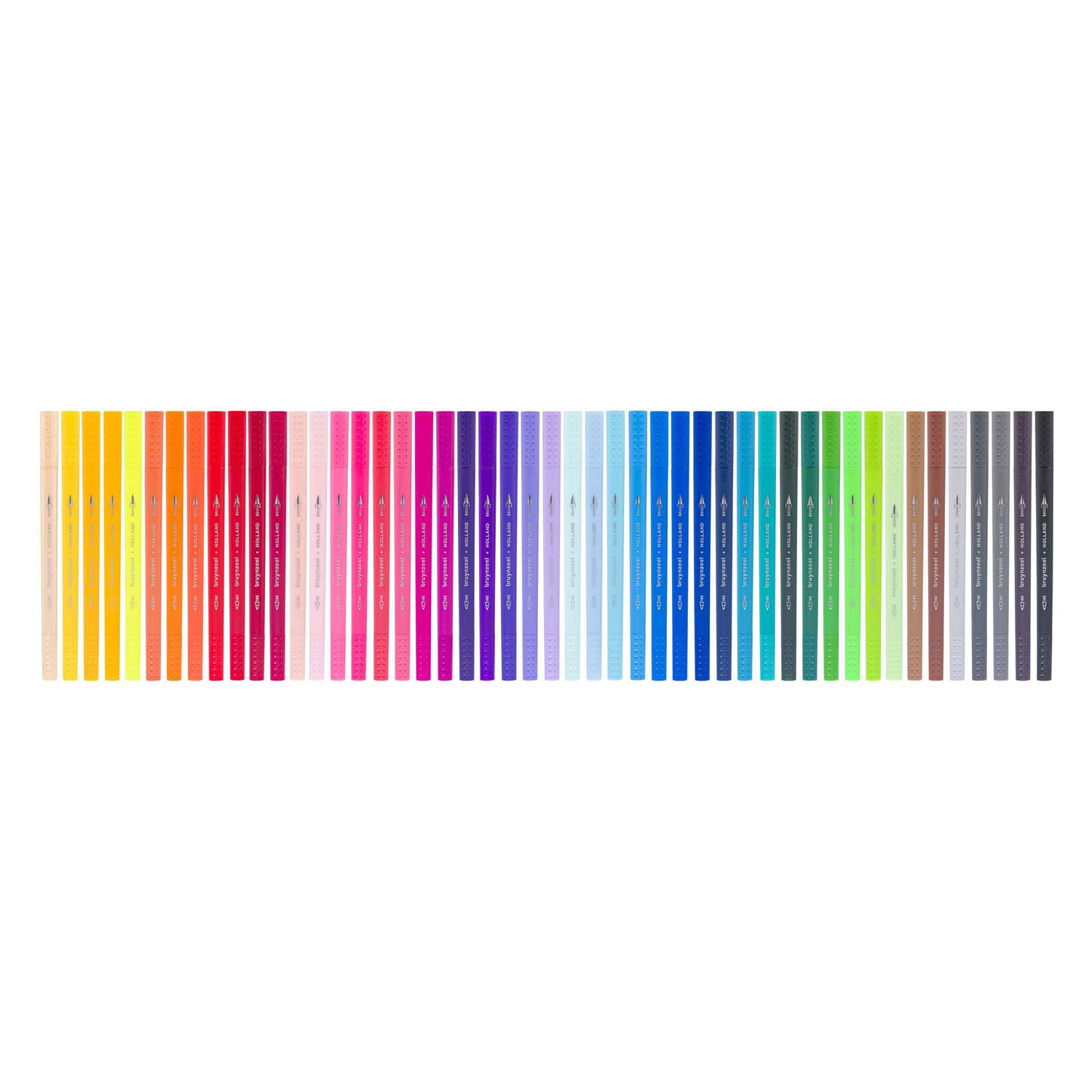 Bruynzeel Creatives Fineliner Brushpen Set 48 Kleuren