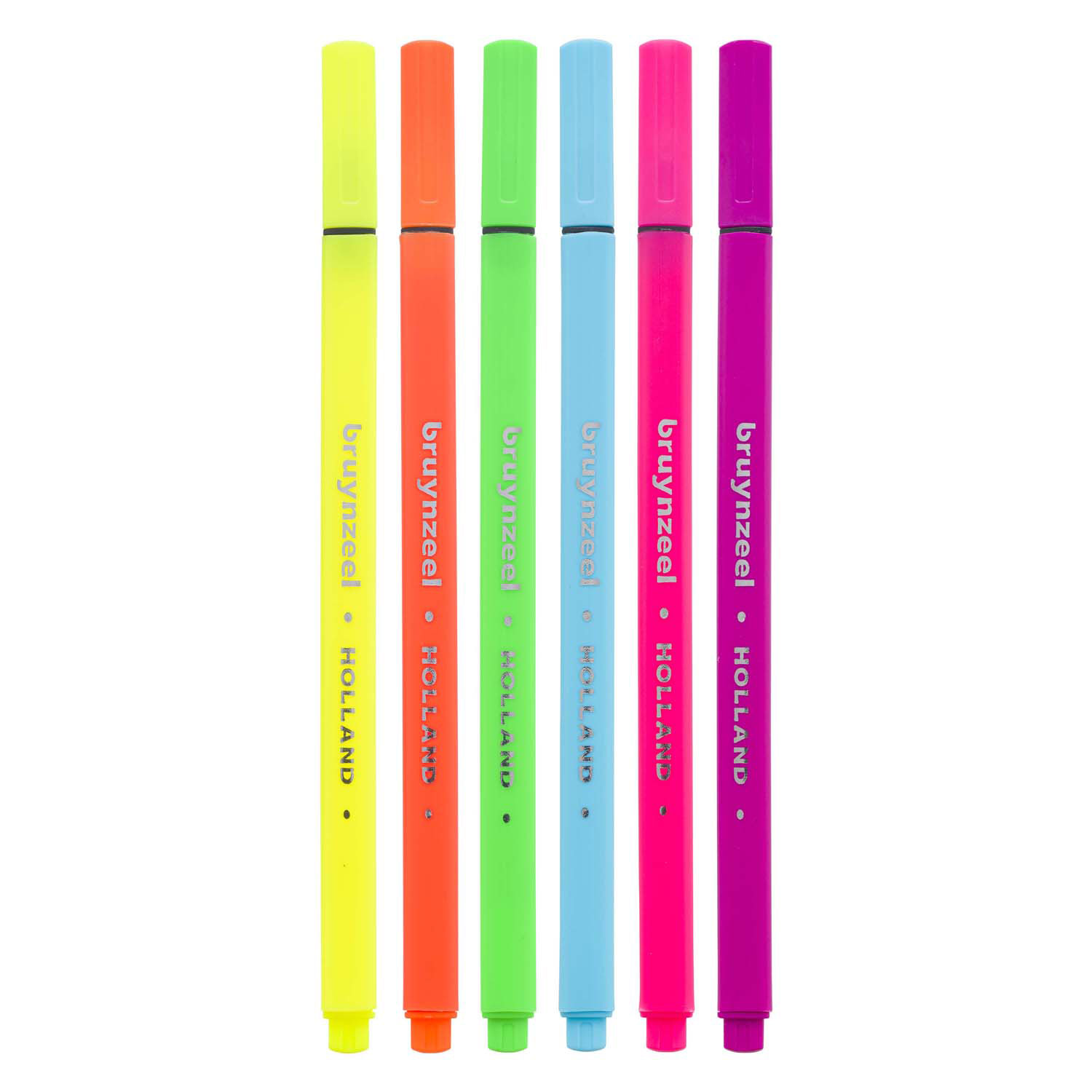 Bruynzeel Fineliner Set Neon 6 Kleuren