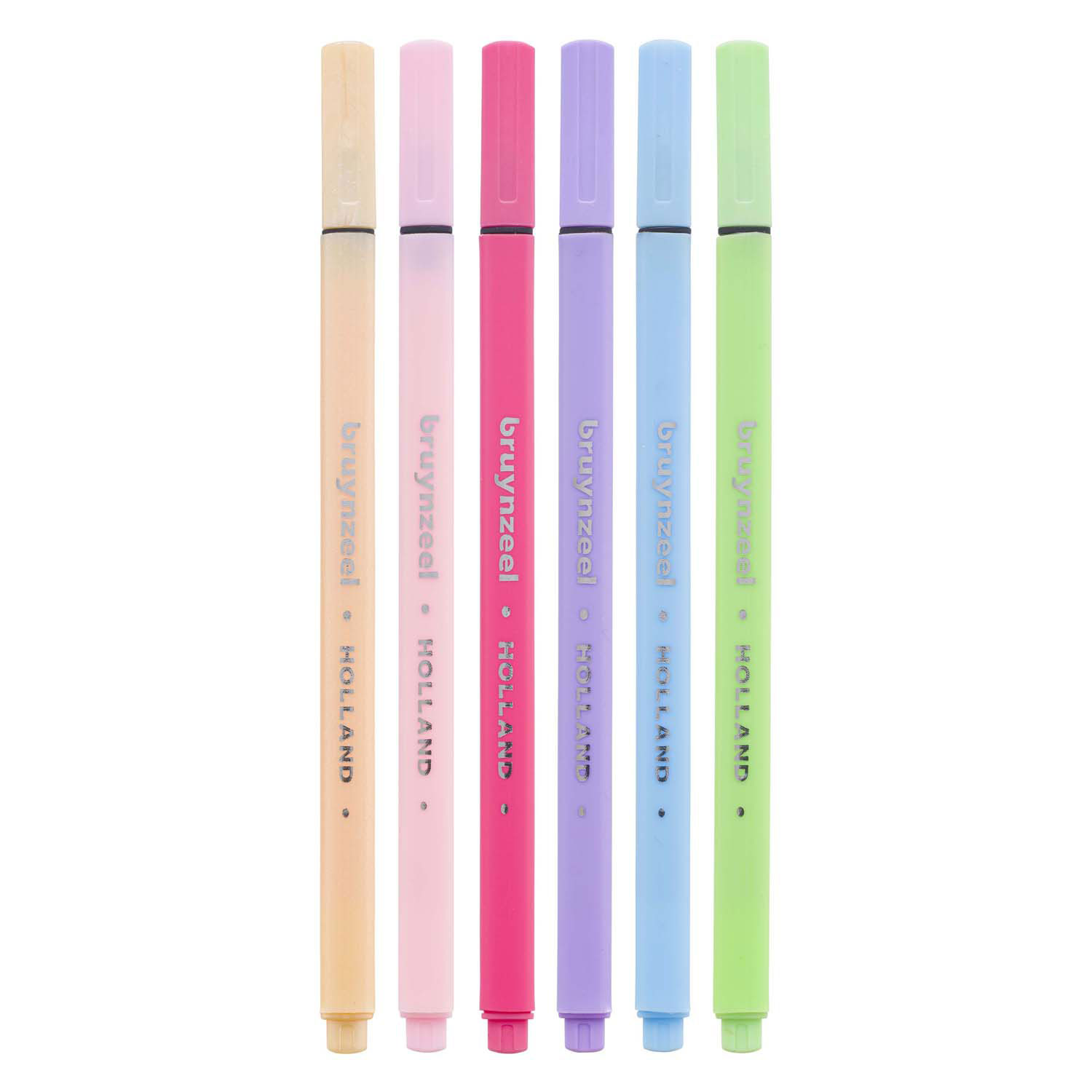 Bruynzeel Fineliner Set Pastel 6 Kleuren