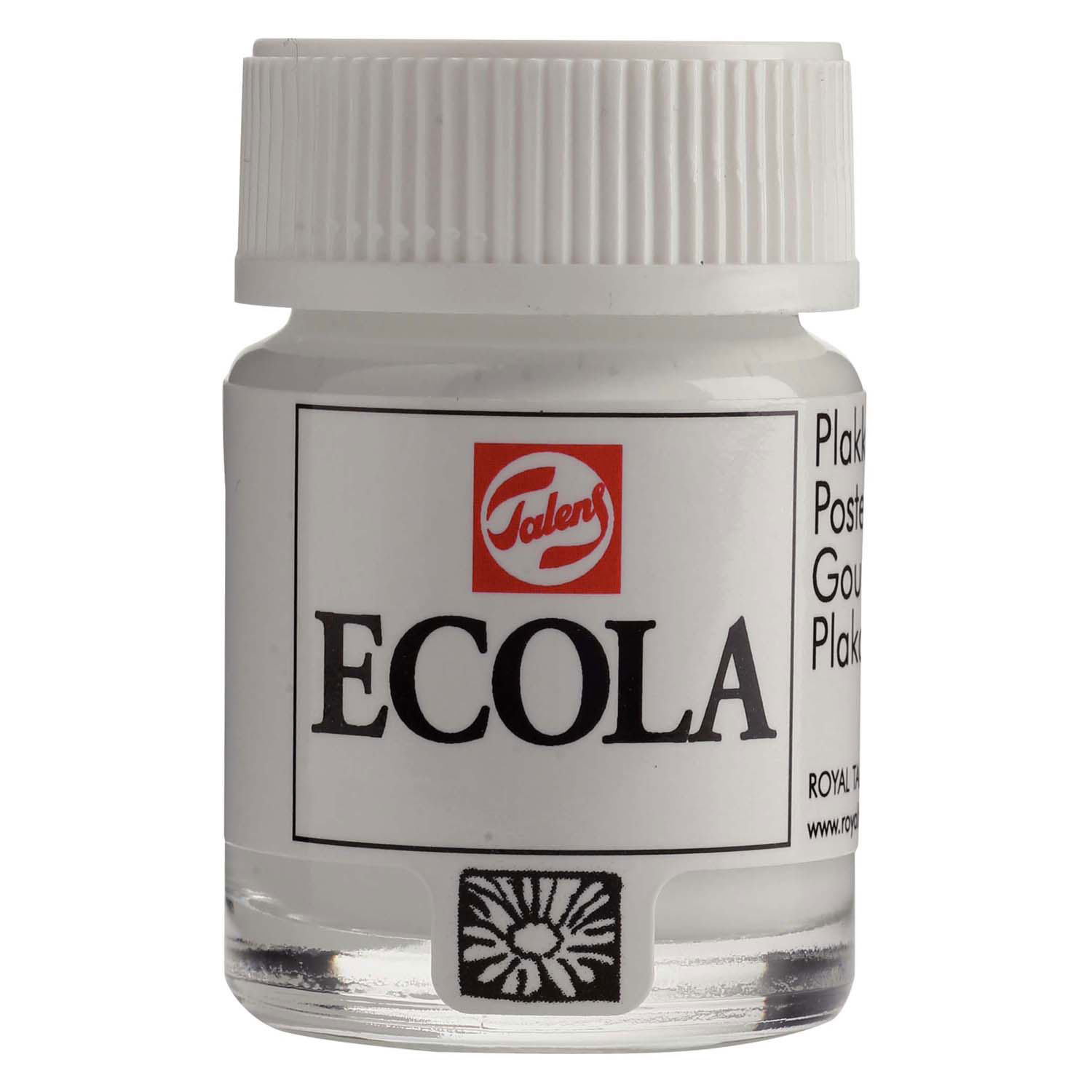 Ecola Plakkaatverf Fles 16ml Wit 100