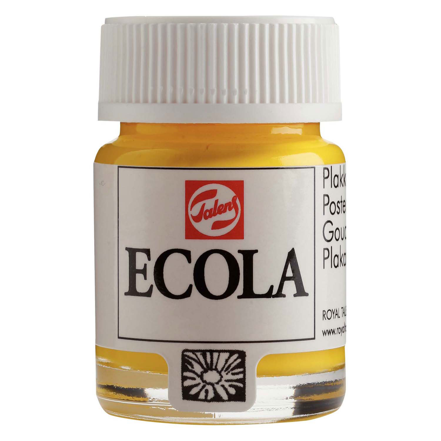 Ecola Plakkaatverf Fles 16ml Geel 200