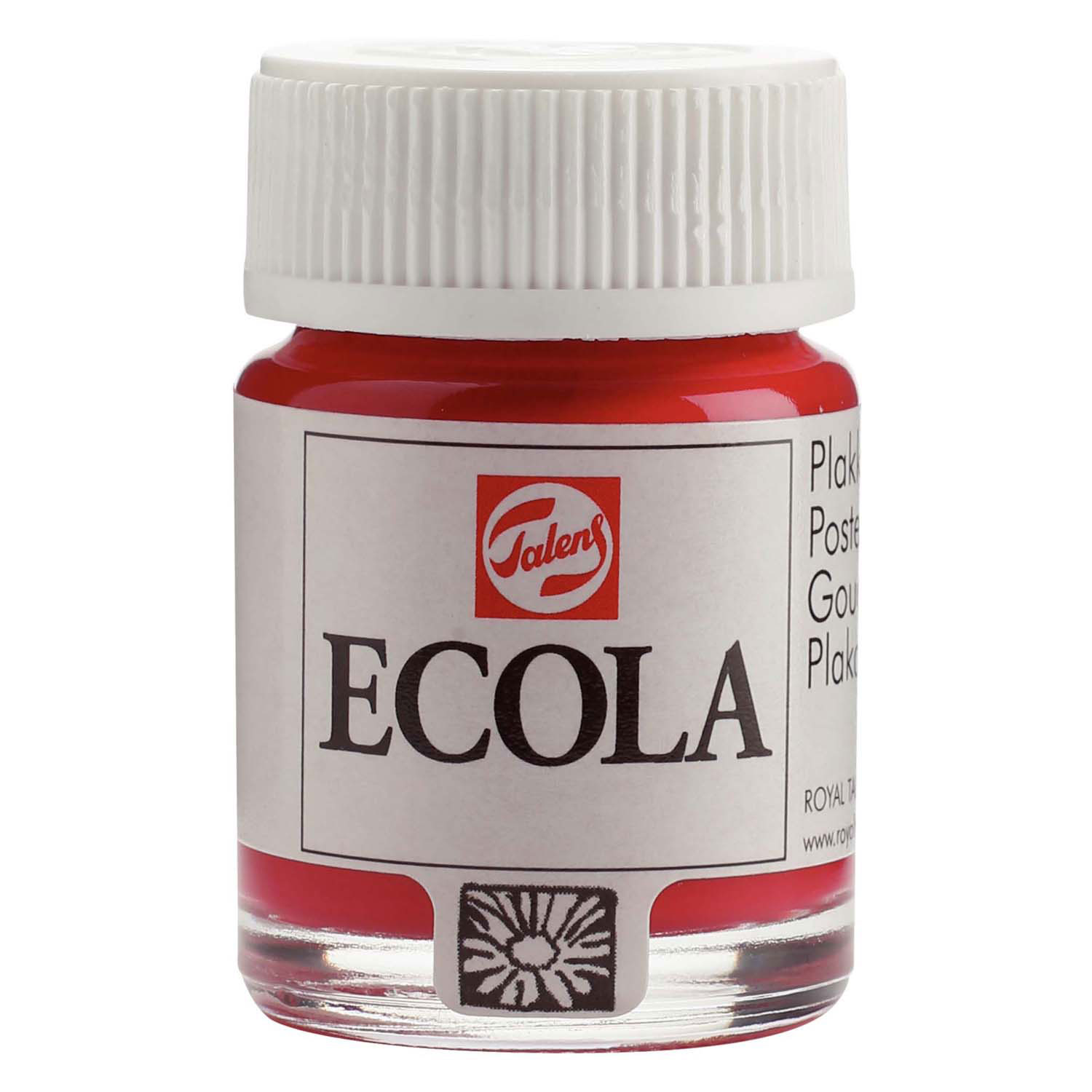 Ecola Plakkaatverf Fles 16ml Karmijn 318