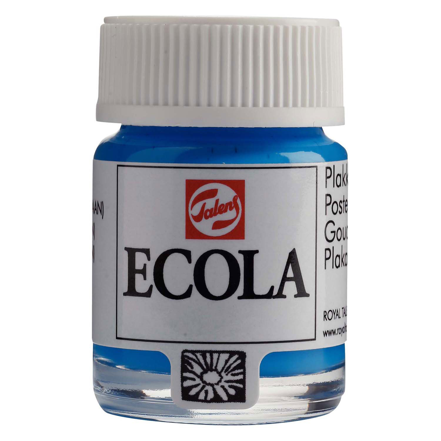 Ecola Plakkaatverf Fles 16ml Lichtblauw 501