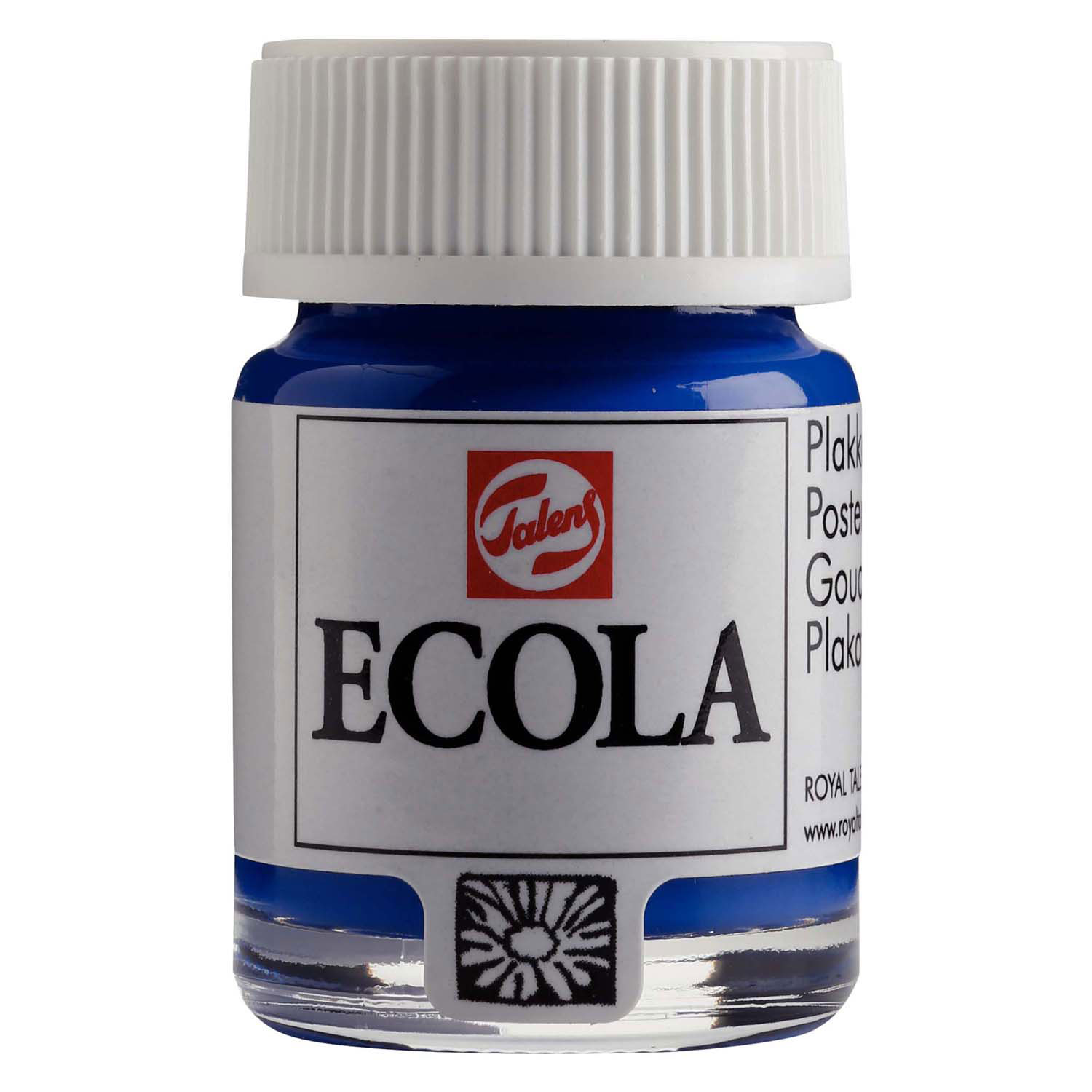 Ecola Plakkaatverf Fles 16ml Donkerblauw 502