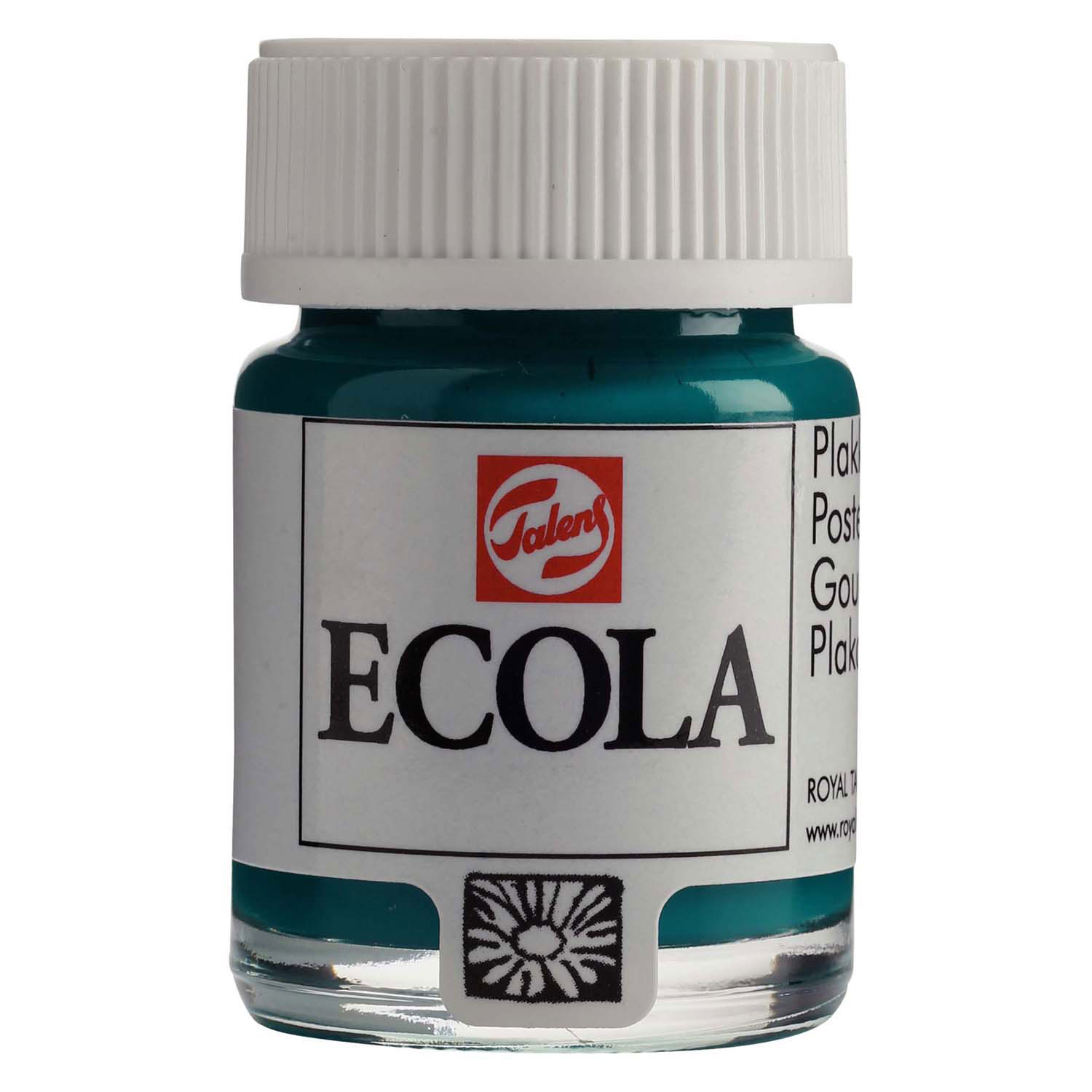 Ecola Plakkaatverf Fles 16ml Donkergroen 602