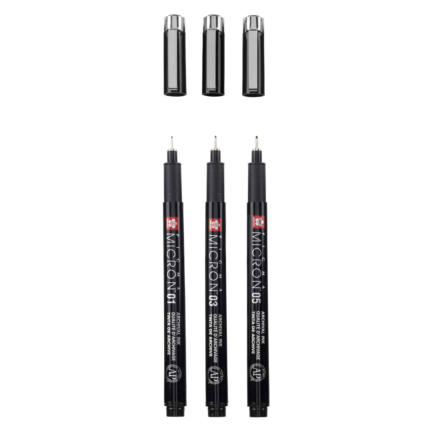 Sakura Pigma Micron Black Edition Set En Gratis Etui, 3St