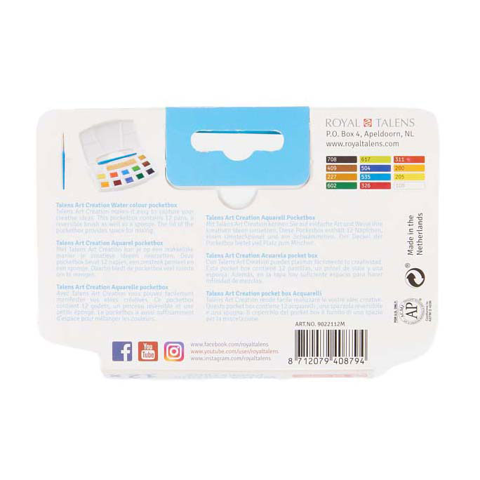 Talens Art Creation Aquarelverf Pocket Box