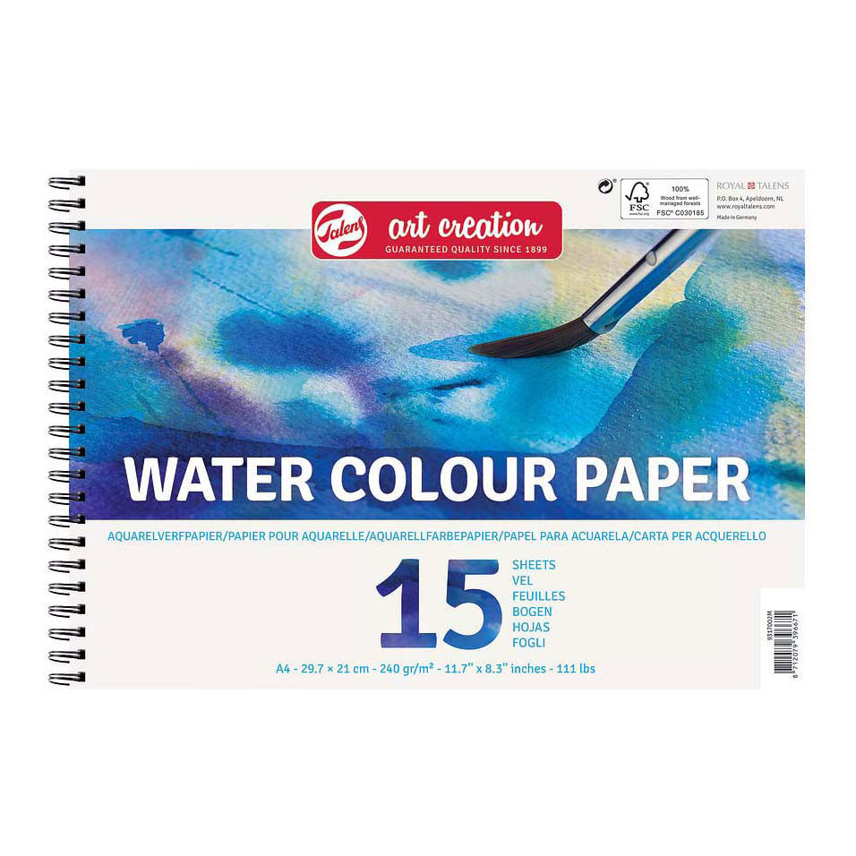 Talens Art Creation Aquarelverfpapier A4 250 G 15 Vellen