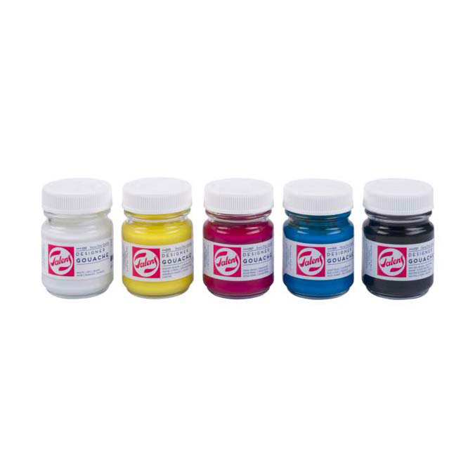 Talens Gouache Extra Fijn Set, 5x50ml Flacons