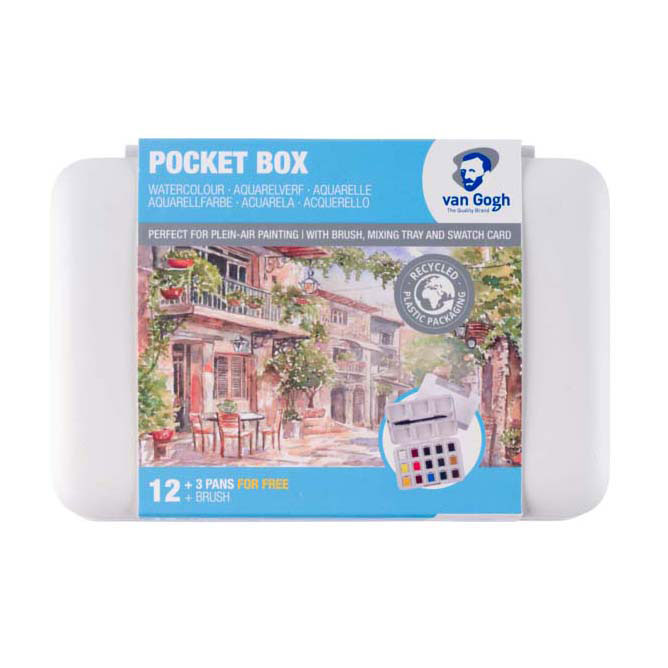 Van Gogh Aquarelverf Pocket Box Basic Kleuren