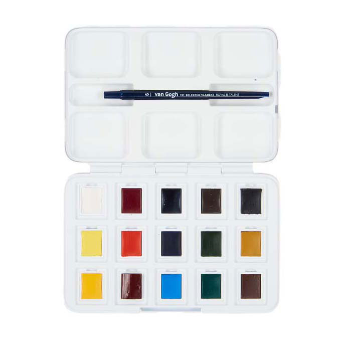 Van Gogh Aquarelverf Pocket Box Basic Kleuren