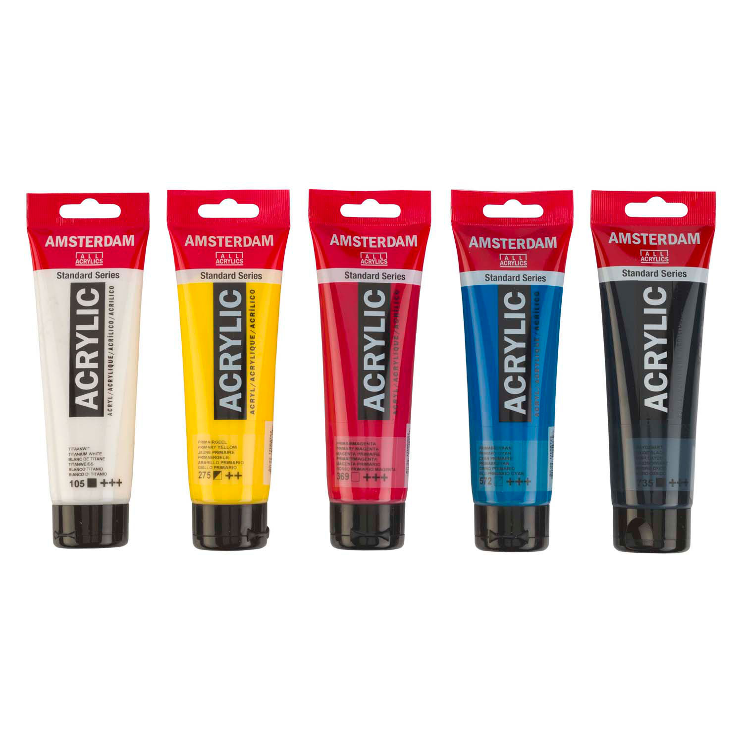 Amsterdam Standard Series Acrylverf Primaire Set 120ml, 5dlg.