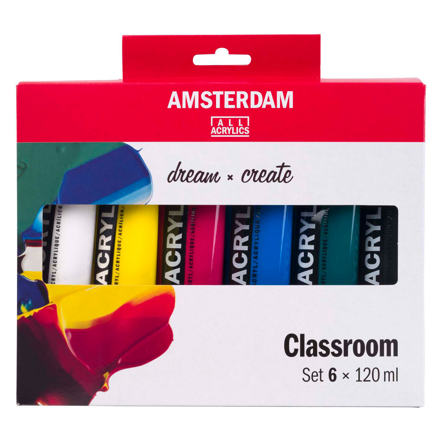 Amsterdam Standard Series Acrylverf Educatie Set 120ml, 6dlg.